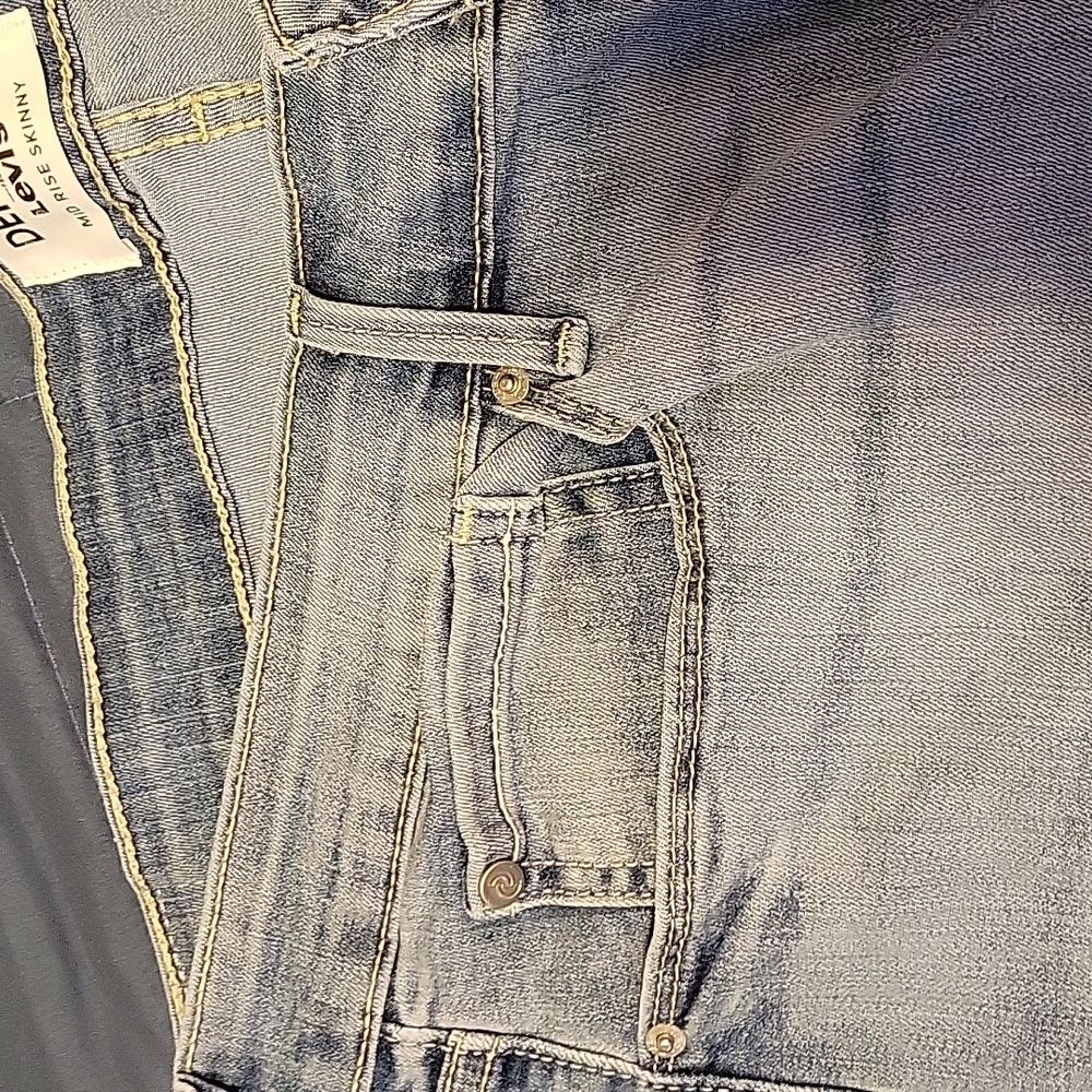 Levis Denizen mid rise skinny medium wash jeans - Picture 3 of 7